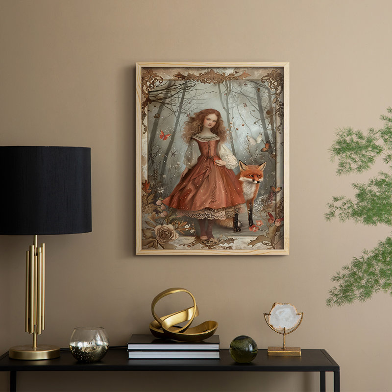 «WOMEN Series CDI», reproduction encadrée - bois massif, Naturel, H 11 po x l 9 po