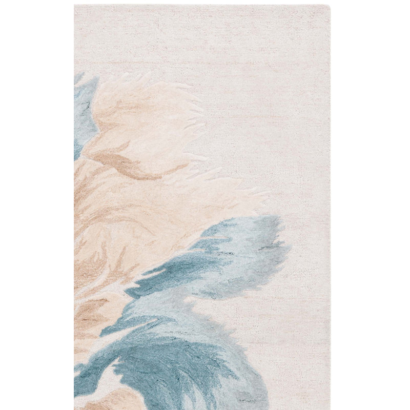 Othilia Hand Tufted Performance Abstract Rug, Rectangle 4' x 6'