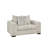 60.4" W Transitional Chair And A Half, Gray