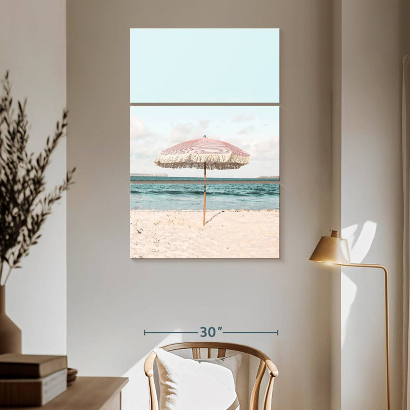 Gillard Pink Umbrella, 65" H x 42" W