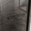 Porte de douche 60 po X 72 - Verre trempé transparent, noir mat, attrayant aluminium noir de 60 po x 72 po, coulissant en douceur