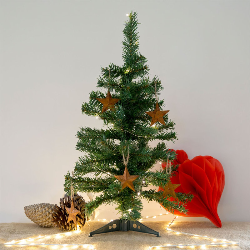 Harbour Housewares - Artificial Fir Christmas Tree - 2ft, Green