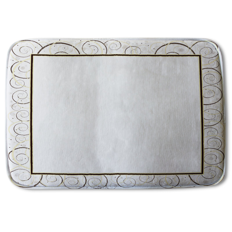 Ajwaa Memory Foam Non-Slip Bath Rug