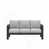 Light Gray Cushion/Black Frame