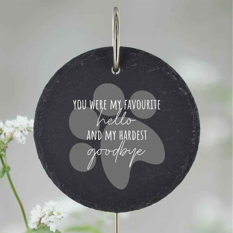 Birghild Waterproof Stone Animals Memorial Plaque/Stone