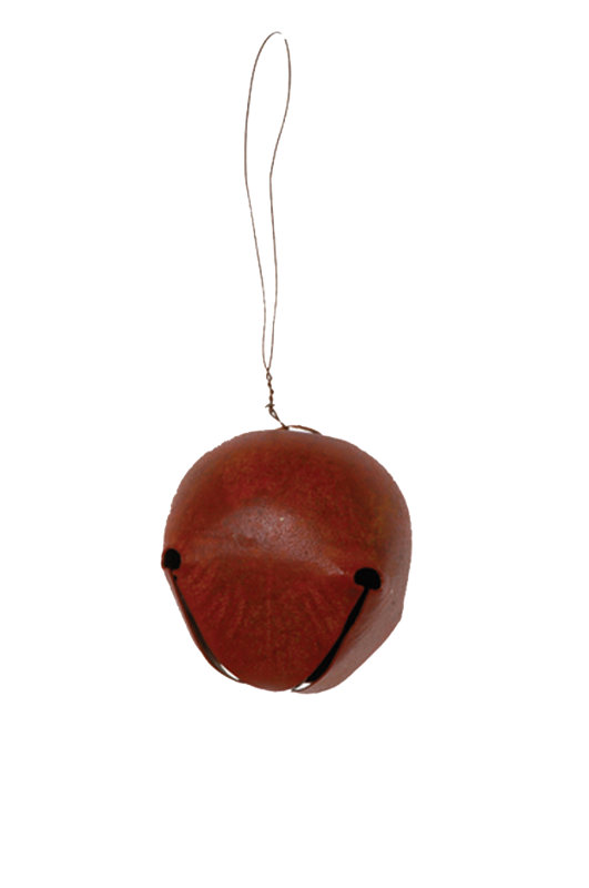 Ornement figurine suspendu jingle bell, 2.5", Rouge