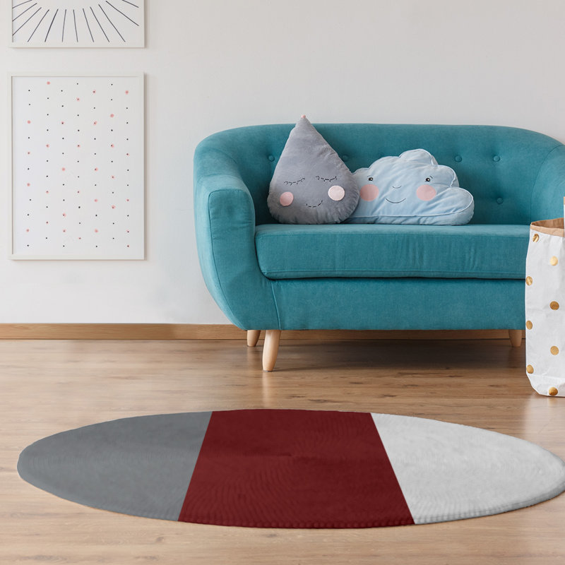 Chenille Indoor Rug, Round 5'
