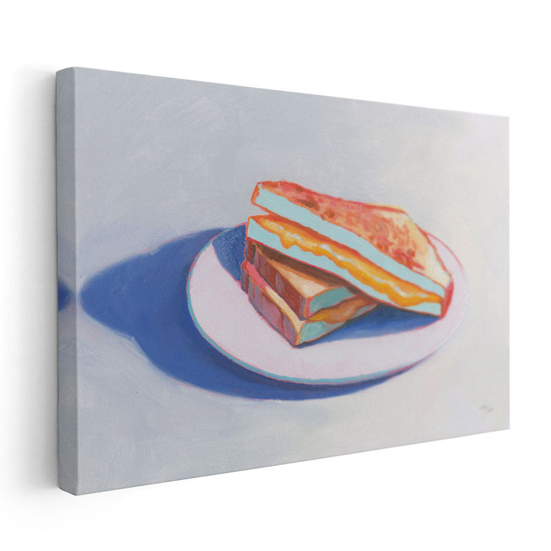 Cheesy - Canvas Print Wall Art, 12" H x 18" W