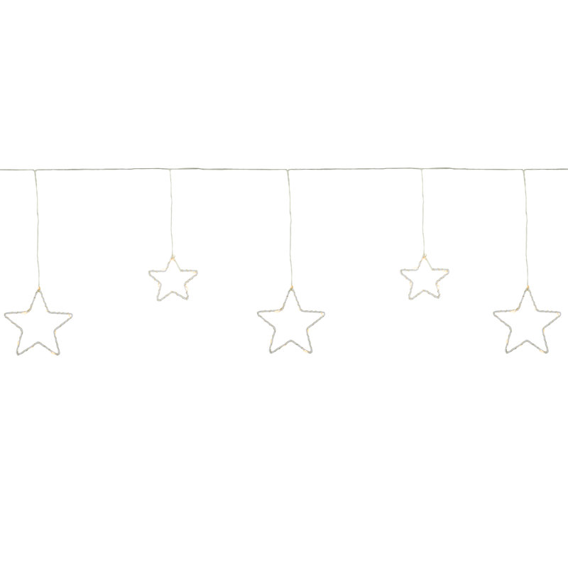 LED Lighted Stars Christmas Garland
