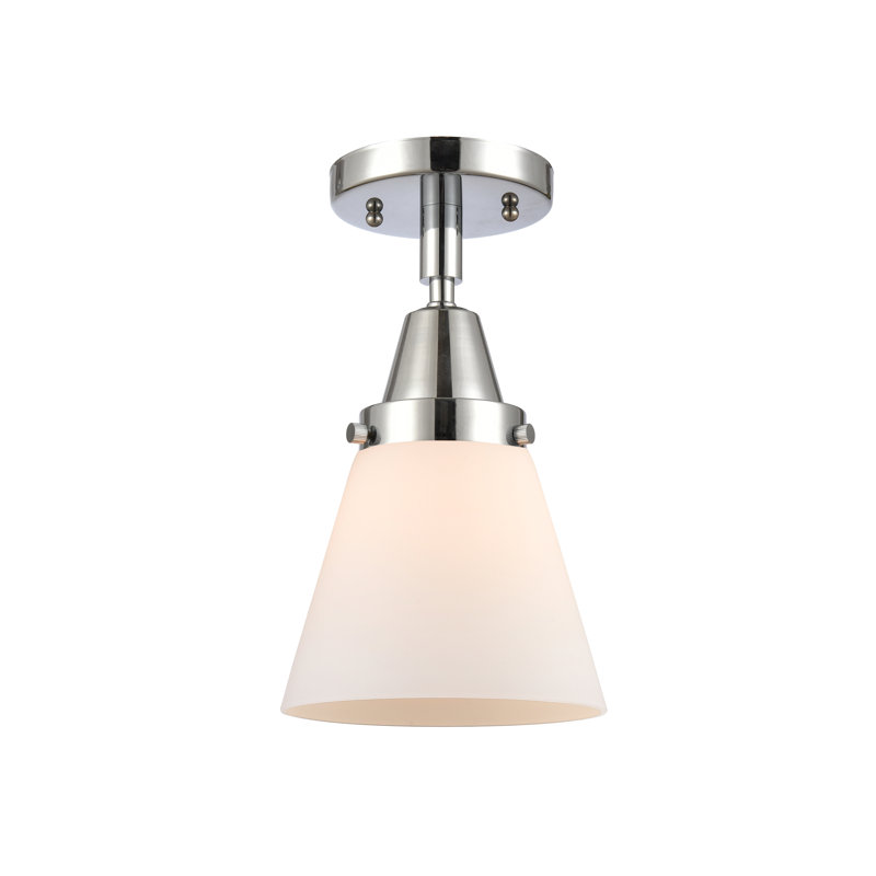 Glass Flush Mount, Led, No, Polished Chrome