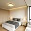 Structure de lit de style campagnard avec tête et pied de lit à panneaux hauts, lumières DEL intégrées et station de charge USB double, structure de lit en pin robuste avec espace de rangement sous le lit-509143572-509143570
