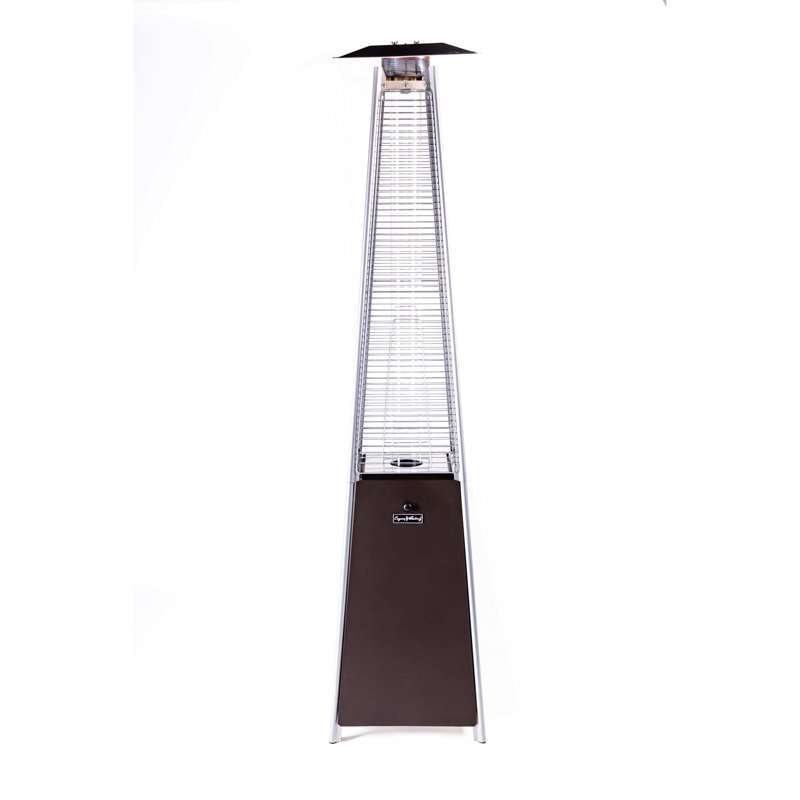 Chauffe-terrasse bronze bronze, Brun