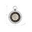 Horloge, horloge murale ronde 18 po, brun, miroir, transitionnel
