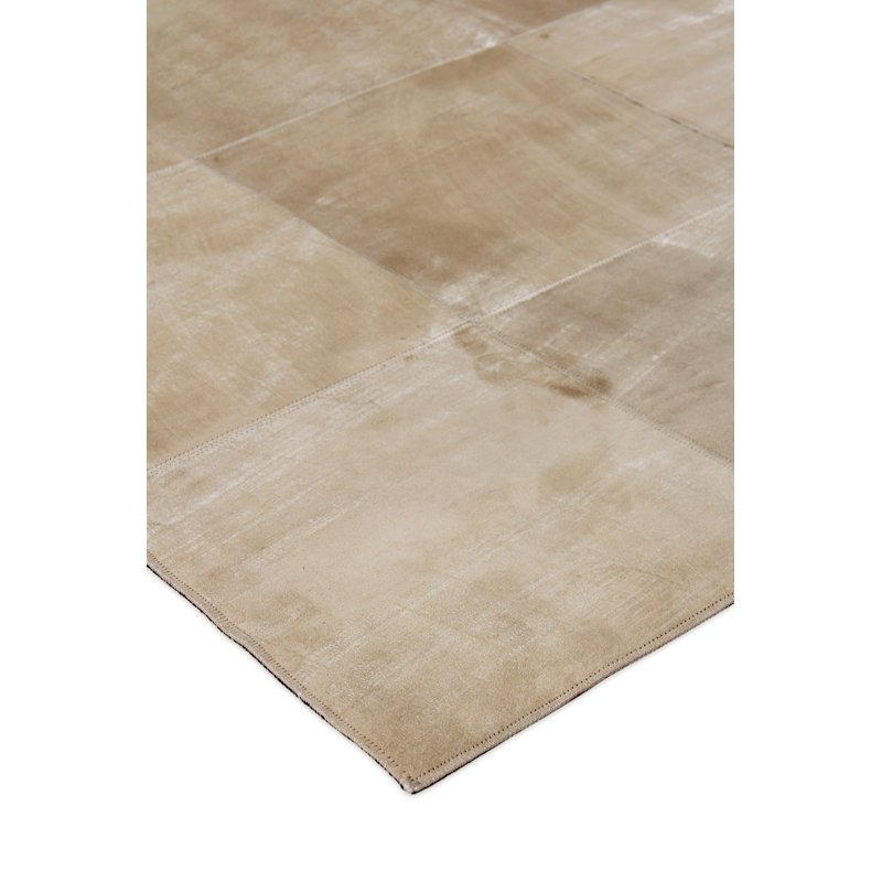 Capri Leather Geometric Area Rug, Rectangle 9'6" x 13'6"