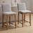 Alayha Upholstered 26'' Counter Bar Stools with Solid Wood Frame Set of 2-874013959