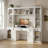 Abigael 88.5'' W Wall Unit Desk With Hutch Bookcase, Drawers, Cabinets, And Open Storage Shelves