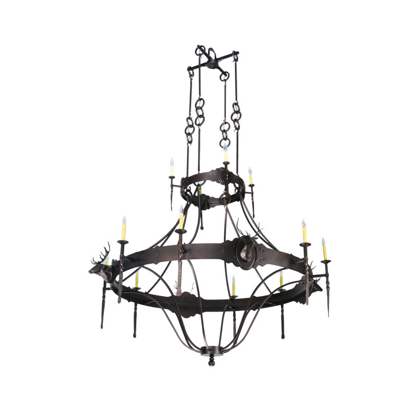 Rustic Lodge 12 - Light Chandelier