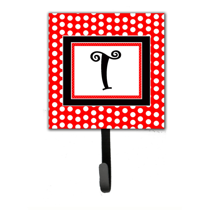 Crochet mural pois à points monogramme, T