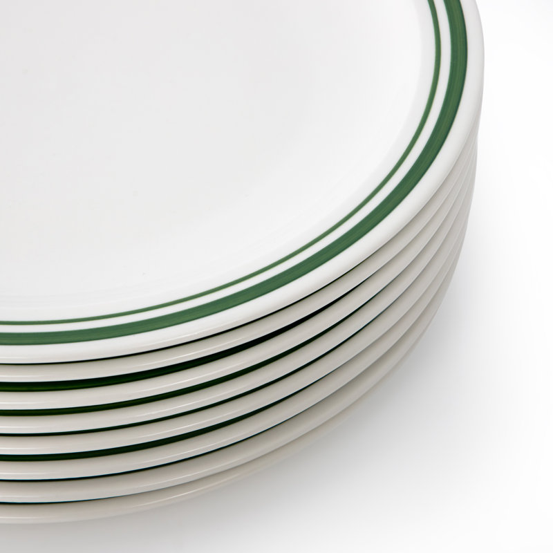 Ensemble d'assiettes plates 11 pièces Gibson Home, Vert