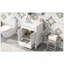 Meuble-lavabo de 24 po avec lavabo en céramique, armoire de rangement en bois massif avec portes à fermeture douce, style rétro, blanc