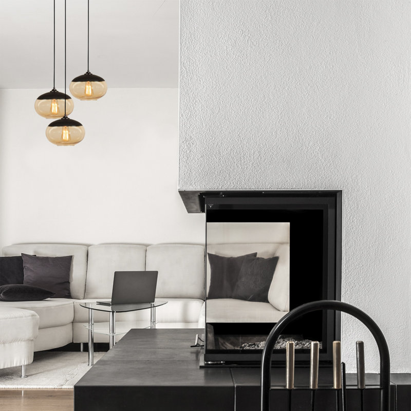 Fairy 3 - Light Black Cluster Pendant