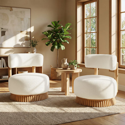 Chaise d'appoint rembourrée Brynn