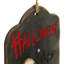 Enseigne murale 9,75 "squelette et citrouille d'Halloween