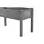 Jardinière surélevée de 122 x 61 x 76 cm (48 x 24 x 30 pouces), en bois massif gris, idéale pour la culture de fleurs et d'herbes aromatiques en extérieur. Charge maximale : 136 kg (300 lb). Revêtement à base d'eau. Jardinière surélevée en bois de 76 cm (30 pouces).