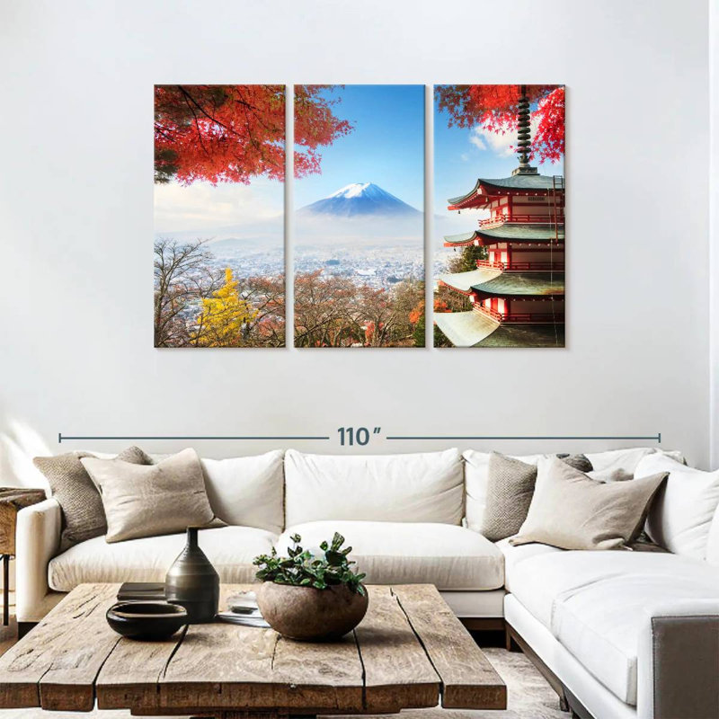 Alvord Autumn Mount Fuji, 48" H x 74" W