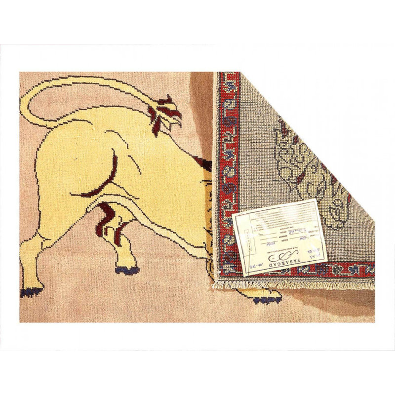 Animal Persian Pictorial lion Hand Knotted 2'X 3'1