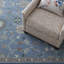Greer Hand Tufted Wool Floral/Oriental Area Rug in Denim/Brown/Cream/Tan/Teal-946832364