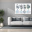 «Feeling Blue Florals» par Cindy Jacobs, estampe numérique sur toile, 40 po x 26 po-265258693