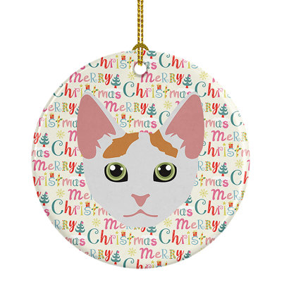 2.81'' Ceramic Animals Hanging Figurine Ornament