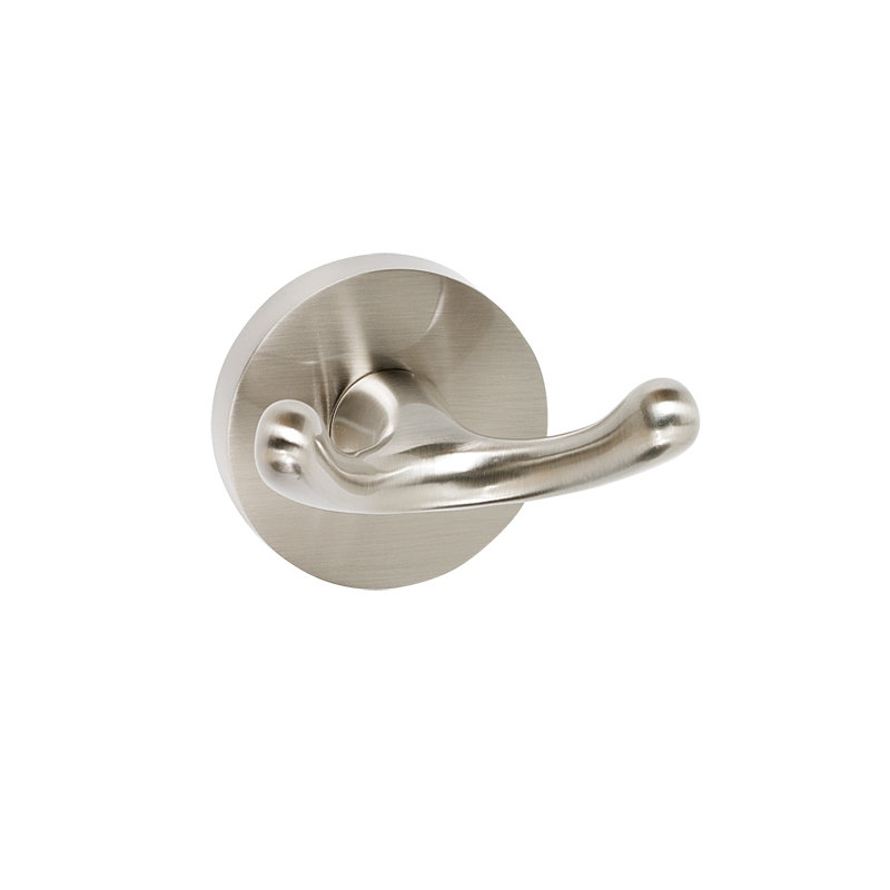 Double Robe Hook, Satin Nickel