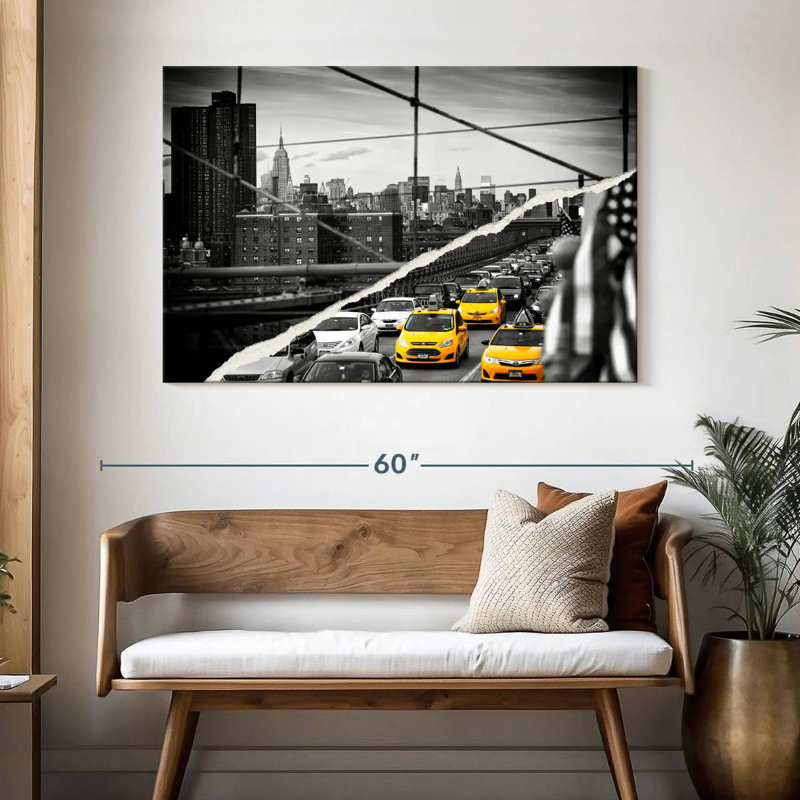 Mehar Dual Torn NYC, 32" H x 48" W