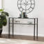 Console en verre vieilli de 43 pouces (109 cm) avec rangement