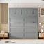 Lit escamotable double pleine grandeur avec armoires supérieures-1636075942-1636075945