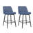 Counter Height Swivel Bar Stools Set Of 2, 360° Swivel Upholstered Barstools With Back And Metal Legs-1957275486
