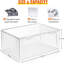 Boîte de rangement pour CD, range-CD empilable en plastique transparent