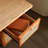 Brown Rectangular Solid Wood+Rattan desk-1329116569