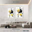 Avery, peinture abstraite dorée-108503114