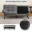 Convertible Futon Sofa Bed: Memory Foam Couch With Adjustable  Armrests & Backrest For Living Room, Office And Apartment - Easy Assembly-182955081