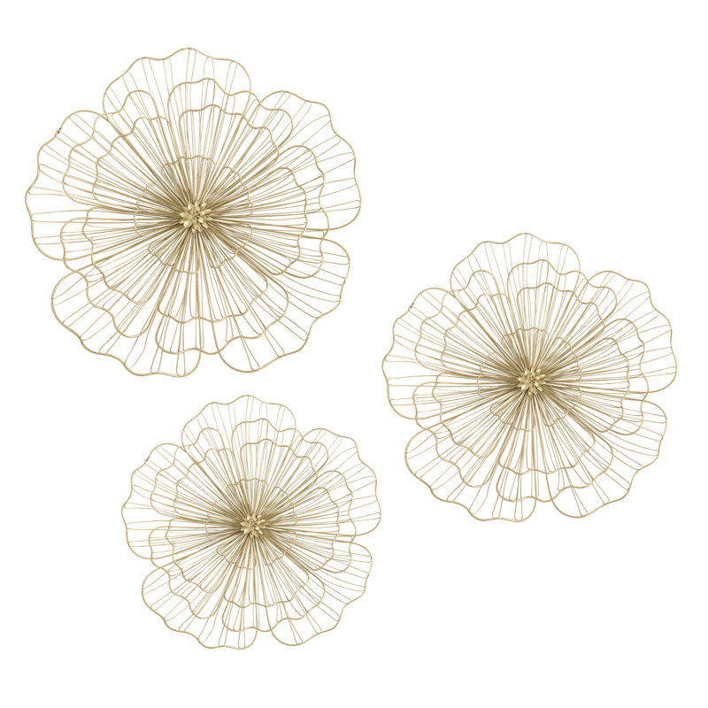 Glam Plants & Flowers Wall Decor on Metal