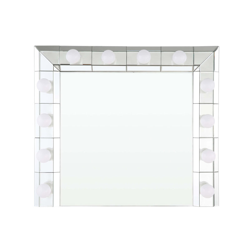 Mirrored Accent Mirror(Bulbs Not Included)