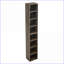 Étagère multimédia avec tablettes réglables, armoire de rangement multifonctionnelle de 70,9 po de hauteur pour bureau à domicile | Gris anthracite | Contemporain | Panneau de fibres à densité moyenne