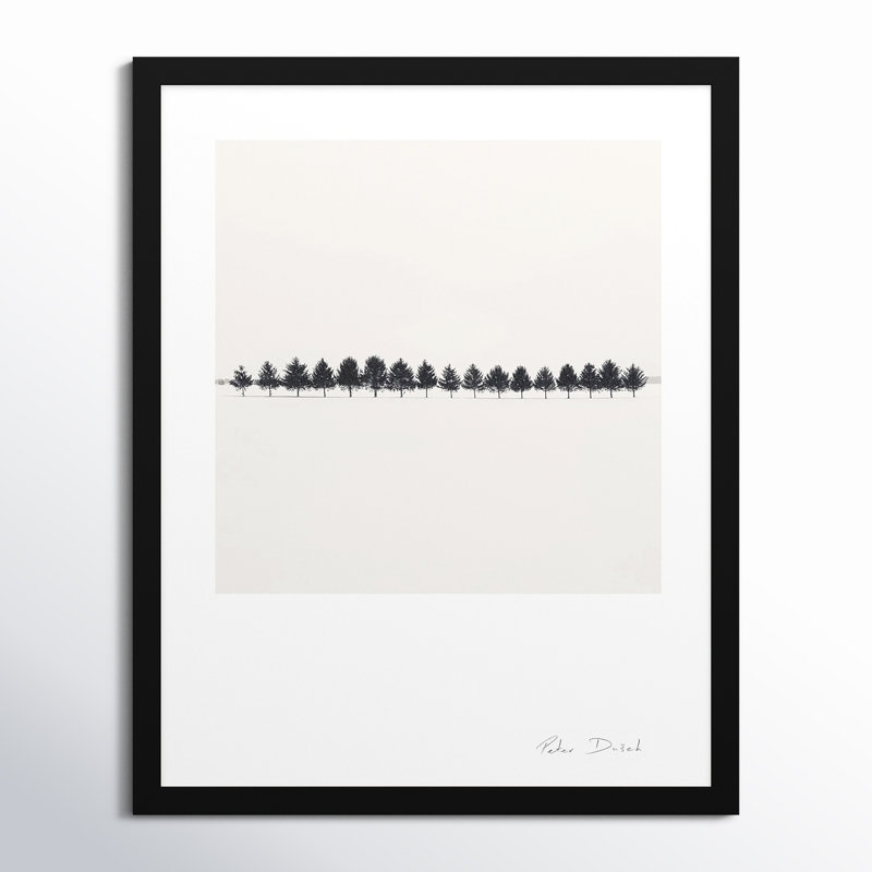 Seventeen Trees Print by Peter Dušek, 50" H x 40" W x 1.25" D, Black