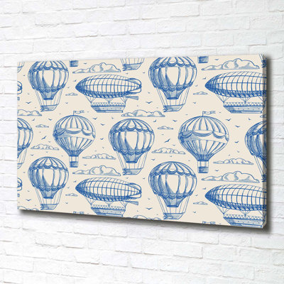Balloons And Airships - Wrapped Canvas Print