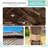 14' X 24' Hardtop Gazebo, Galvanized Steel Double Roof, Aluminum Frame With Curtain & Netting