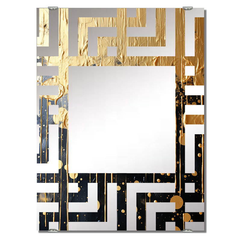 Elegant Explosions - Fireworks Wall Mirror Decor MIR133998, 32" x 24"