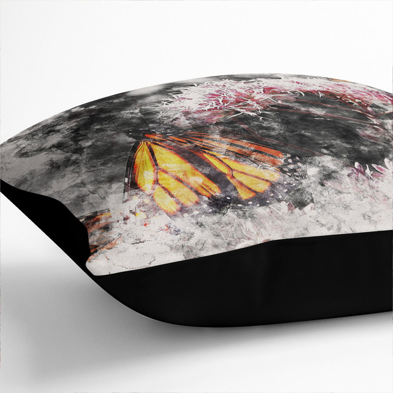 Indoor / Outdoor Square Cushion, 55cm H x 55cm W x 20cm D, Black